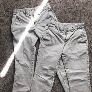 2 pairs of old navy khakis